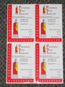 Evidence of Inspection Stickers (AIR Service, Qty. 100)